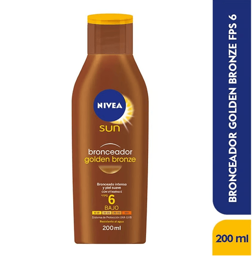 Bronceador Nivea Sun Golden Fps6 200Ml