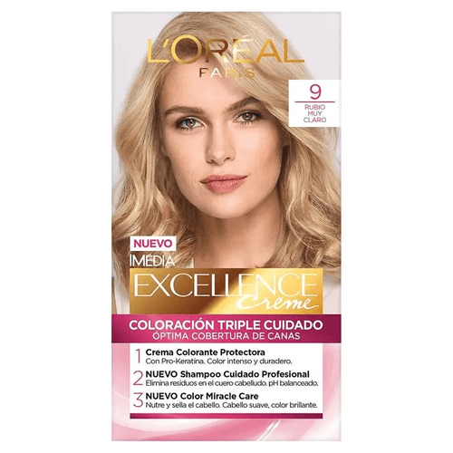 Tinte Excellence Creme Kit 9 Rubio Claro