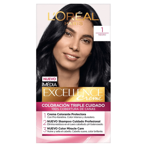Tinte Excellence Creme Kit 1 Negro