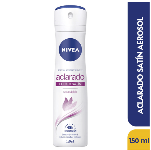 Desodorante Nivea Spray Aclarado Efecto Satin 150 Ml Mujer