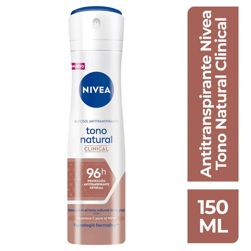 Desodorante Nivea Spray Clinical Tono Natural 150 Ml