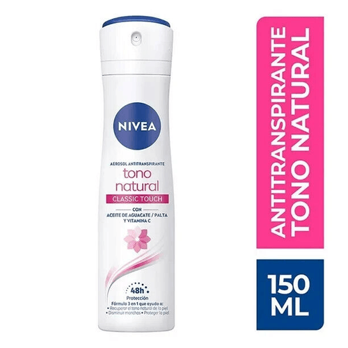 Desodorante Nivea Spray Aclarado Natural Mujer 150 Ml