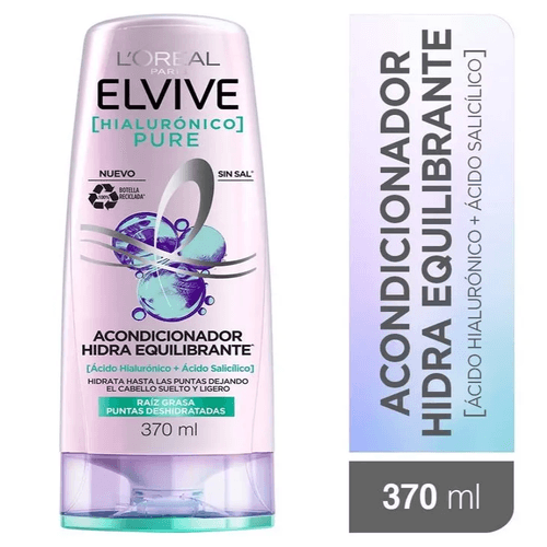 Acondicionador Elvive Hidra Hialuronico Pure 370 Ml