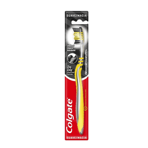 Cepillo Dental Colgate Zig Zag Carbón Suave