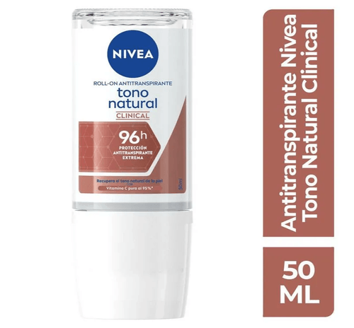 Desodorante Nivea Roll-On Clinical Tono Natural 50 Ml