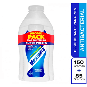 Talco Mexsana Antibacterial 150 Gramos + Talco Mexsana 85 Gramos