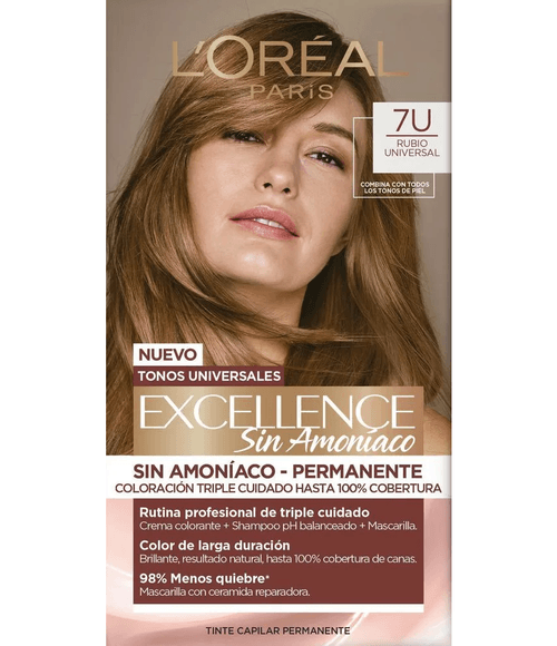 Tinte Excellence Sin Amoniaco 7U Rubio