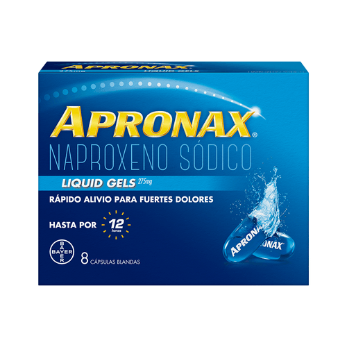 Apronax Liquid Gel 275 Mg 8 Capsulas