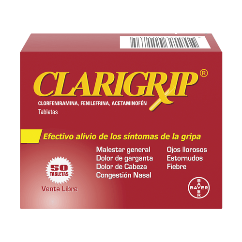 Clarigrip 50 Tabletas