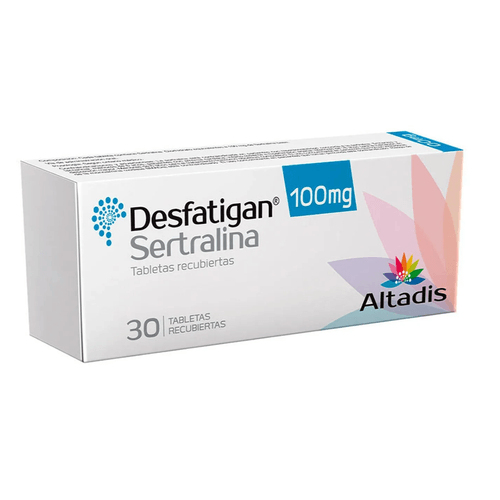 Desfatigan Sertralina 100 Mg 30 Tabletas