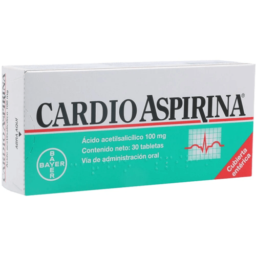Cardioaspirina 100 Mg 30 Tabletas