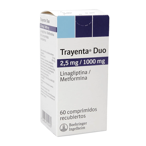 Trayenta Duo 2.5/1000 Mg 60 Tabletas