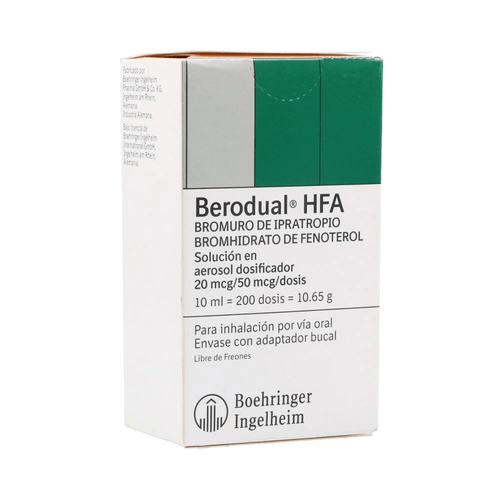 Berodual Hfa 200 Dosis Inhalador 10Ml