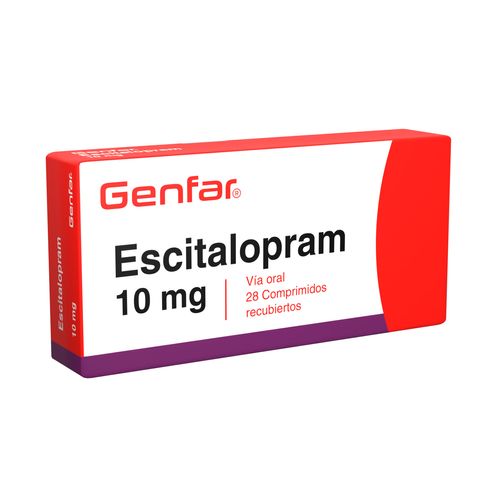 Escitalopram 10 Mg 28 Tabletas W