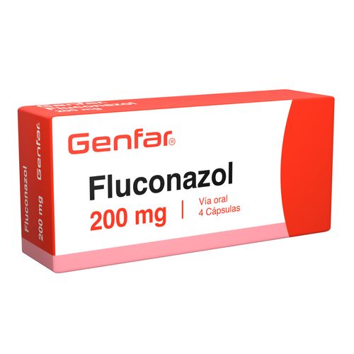 Fluconazol 200 Mg 4 Capsulas Gf