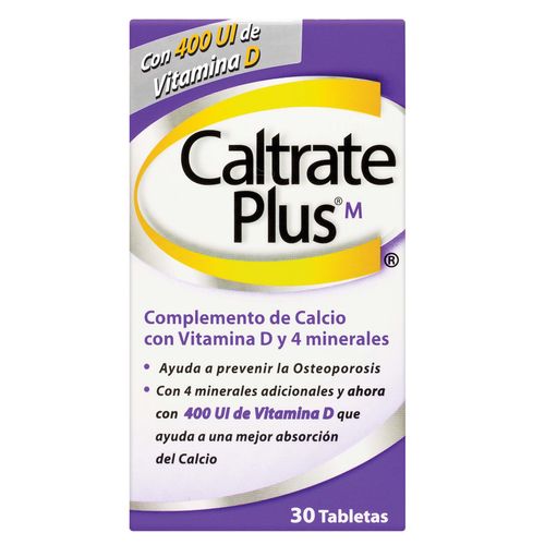Caltrate Plus 400Ui 30 Tabletas