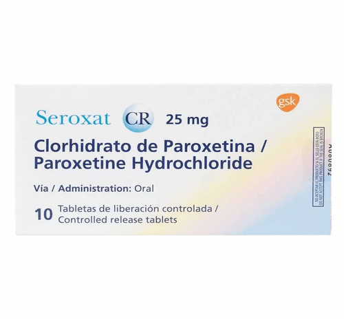 Seroxat Cr 25 Mg 10 Tabletas