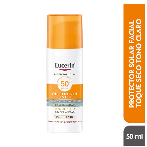 Protector Solar Eucerin Fps50 Tono Claro 50 Ml