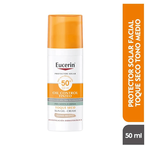 Protector Solar Eucerin Fps 50 Tono Medio 50 Ml
