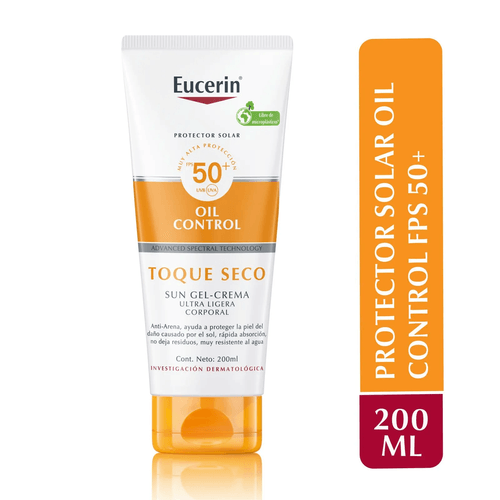 Protector Solar Eucerin Toque Seco Corporal 200 Ml