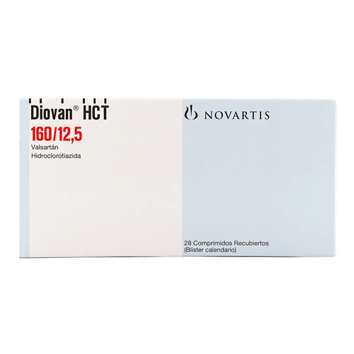 Diovan Hct 160/12.5 Mg 28 Tabletas