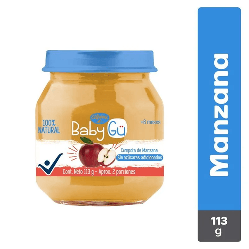Compota Alpina Baby Gu Manzana 113 Gramos