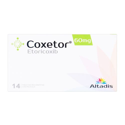 Coxetor 60 Mg 14 Tabletas Recubiertas