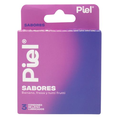 Preservativos Piel Sabores 3 Unidades