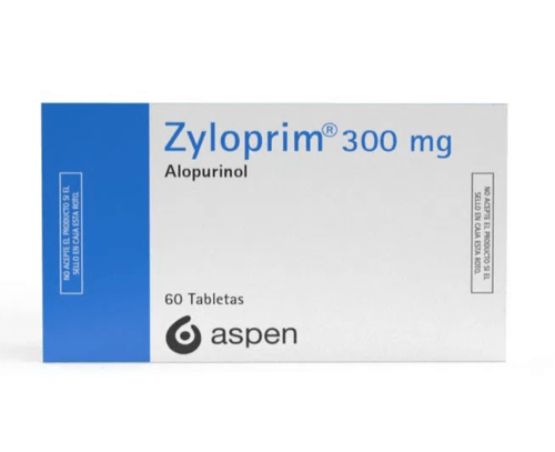 Zyloprim (Alopurinol) 300 Mg 60 Tabletas