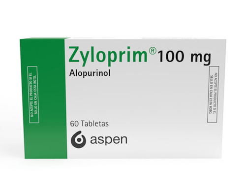 Zyloprim (Alopurinol) 100 Mg 60 Tabletas
