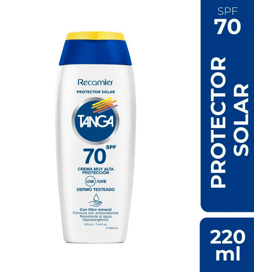 Bloqueador Solar Tanga Spf70 220Ml