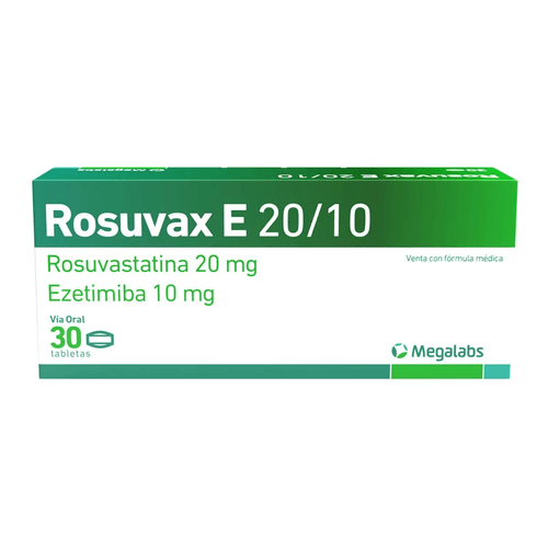 Rosuvax E 20 Mg 30 Tabletas
