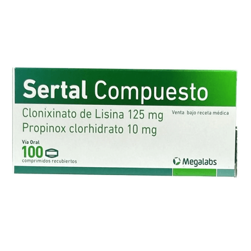 Sertal Compuesto 100 Comprimidos