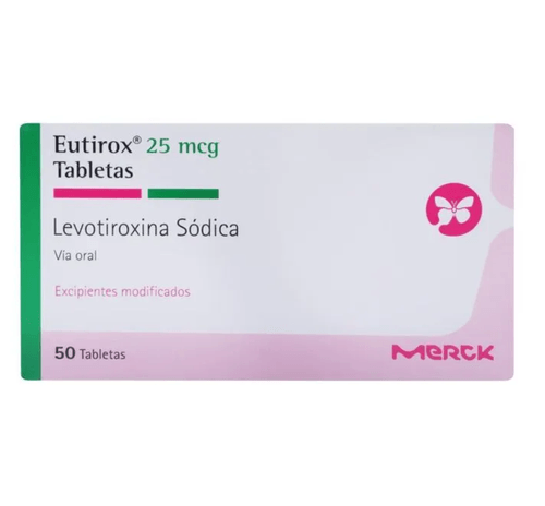 Eutirox 25 Mcg 50 Tabletas