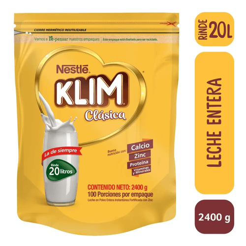 Klim Instantanea Fortificada 2400 Gramos