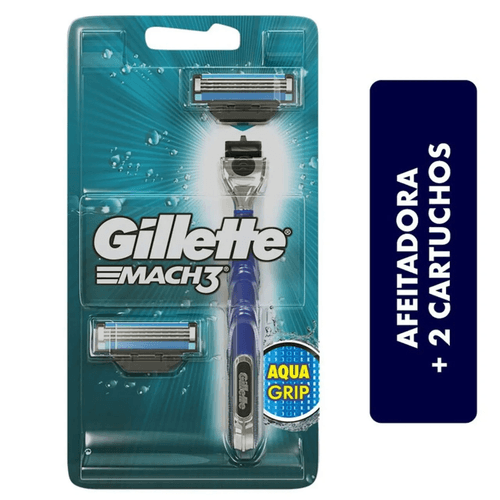 Maquina De Afeitar Gillette Mach 3 Aqua Grip