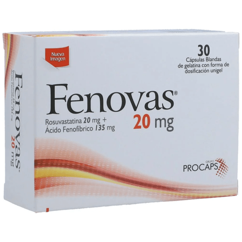 Fenovas 20 Mg 30 Capsulas Blandas