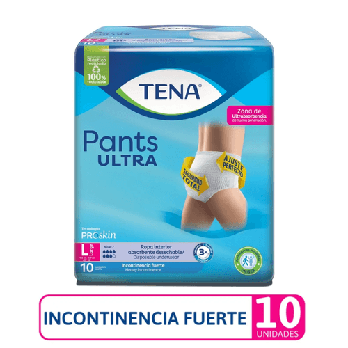 Pañal Tena Pants Ultra L 10 Unidades (Proskin)