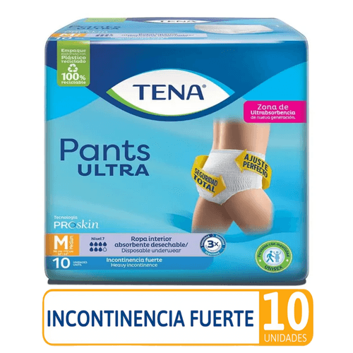 Pañal Tena Pants Ultra Med 10 Unidades (Proskin)