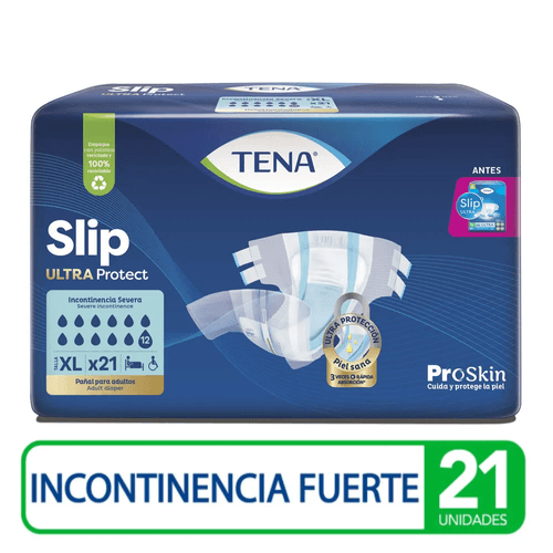 Pañal Tena Slip Talla Xl.21 Unidades (Ultra)
