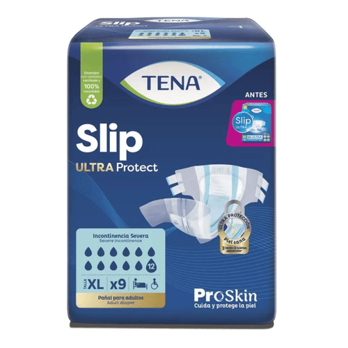 Pañal Tena Slip Talla Xl.9 Unidades (Ultra)