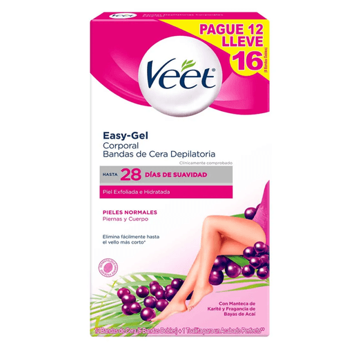 Veet Bandas Piel Norm Pague 12 Lleve 16