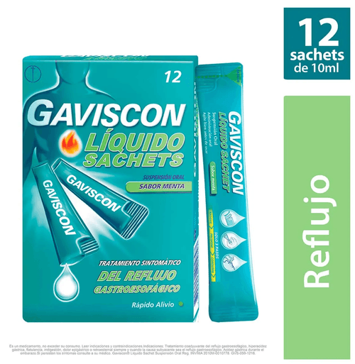 Gaviscon Suspension Menta 10 Ml X 12 Unidades