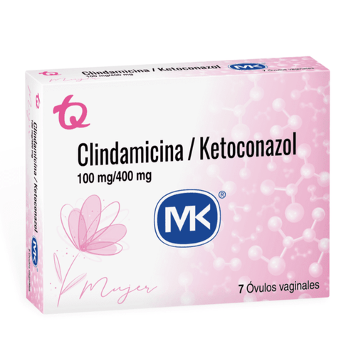 Clindamicina 100Mg+Ketoconazol 400 Mg 7 Ovulos Mk
