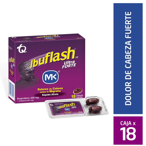 Ibuflash Ultra Forte 18 Capsulas