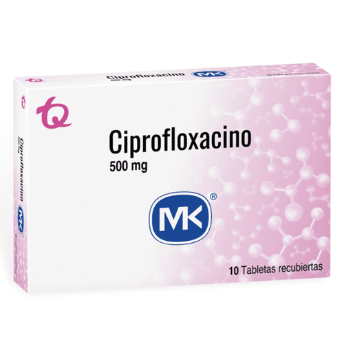 Ciprofloxacina 500 Mg 10 Tabletas Mk
