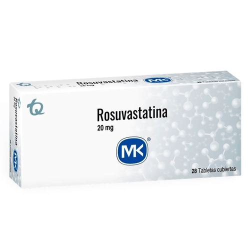 Rosuvastatina 20 Mg 28 Tabletas Mk