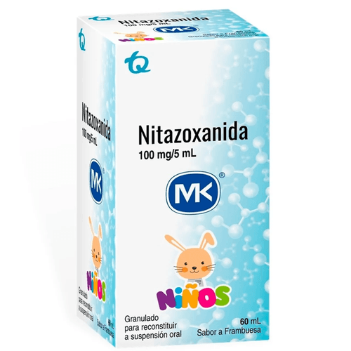 Nitazoxanida Suspension 2% 100 Mg 60 Ml Mk