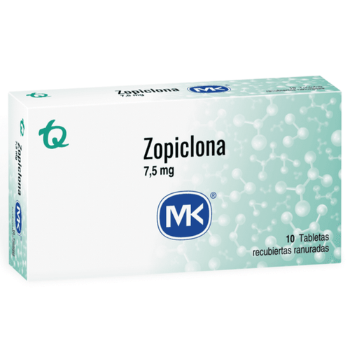 Zopiclona 7.5 Mg 10 Tabletas Mk