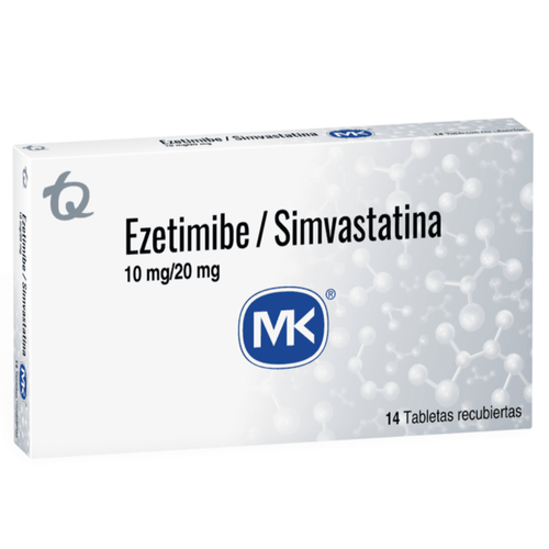 Ezetimiba 10 Mg Simvastatina 20 Mg 14 Tabletas Mk
